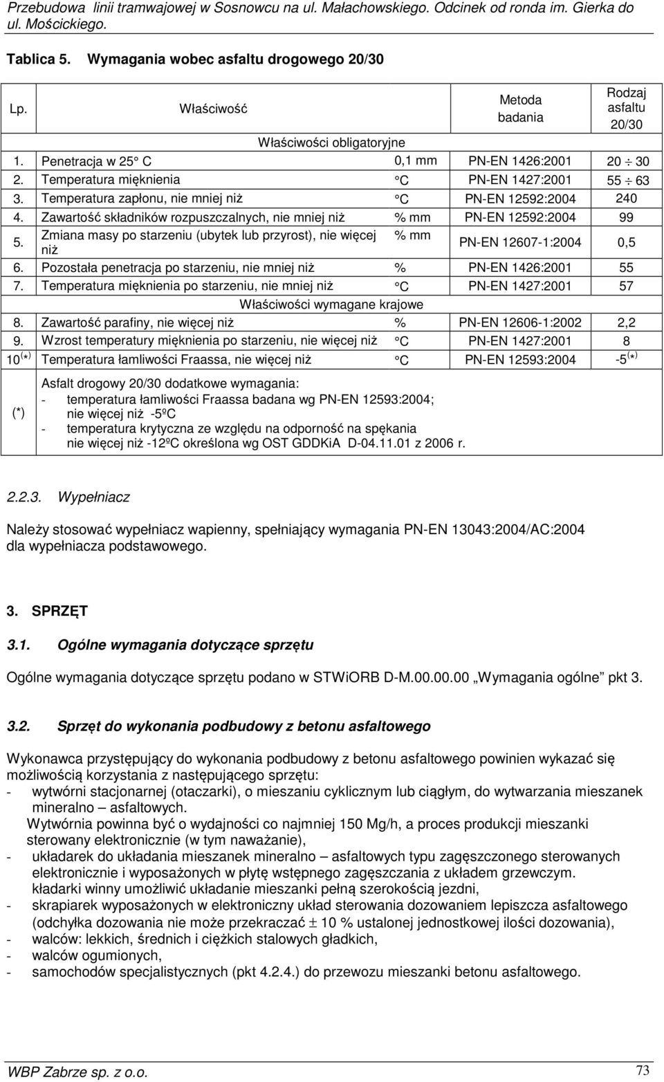 Temperatura zapłonu, nie mniej niż C PN-EN 12592:2004 240 4.