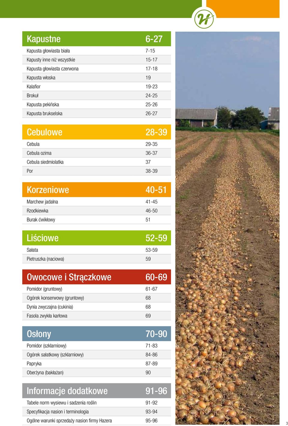 (naciowa) 59 Owocowe i Strączkowe 60-69 Pomidor (gruntowy) 61-67 Ogórek konserwowy (gruntowy) 68 Dynia zwyczajna (cukinia) 68 Fasola zwykła karłowa 69 Osłony 70-90 Pomidor (szklarniowy) 71-83 Ogórek
