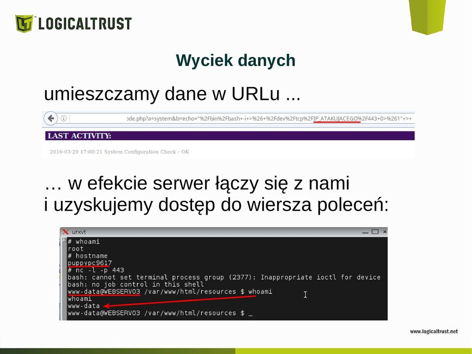 .. w efekcie serwer łączy