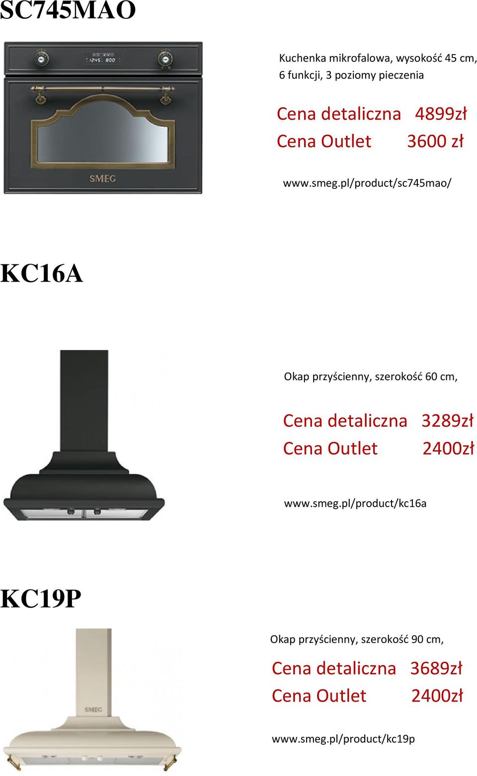 pl/product/sc745mao/ KC16A Okap przyścienny, szerokość 60 cm, Cena detaliczna 3289zł Cena