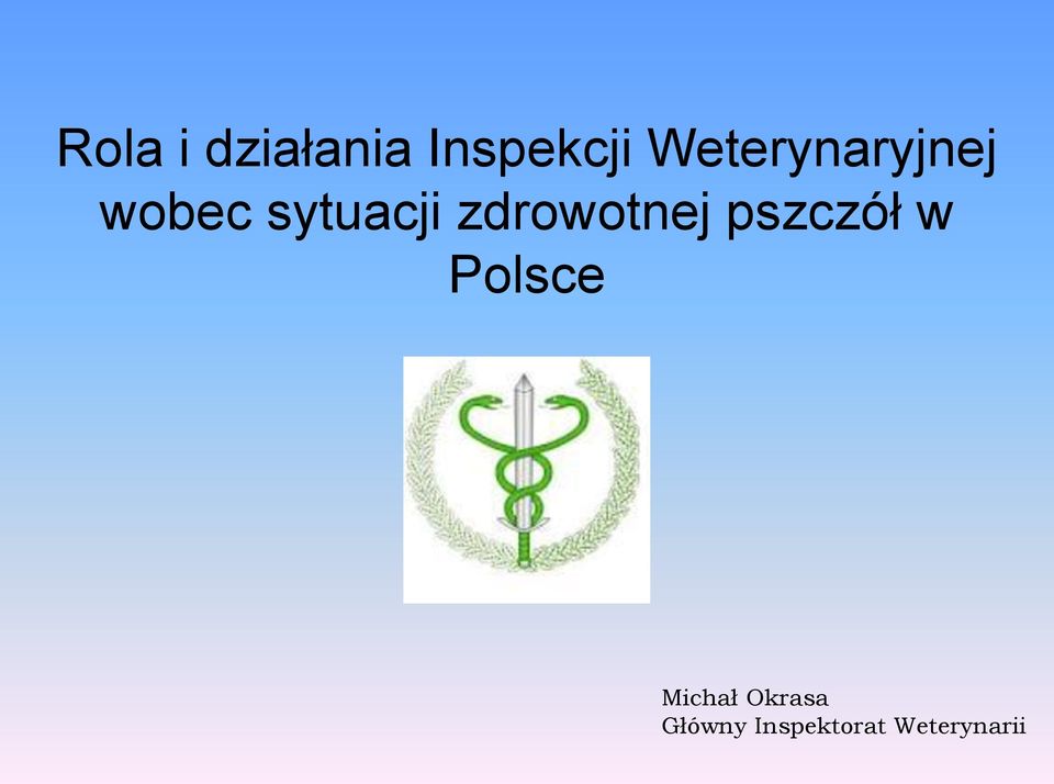 zdrowotnej pszczół w Polsce