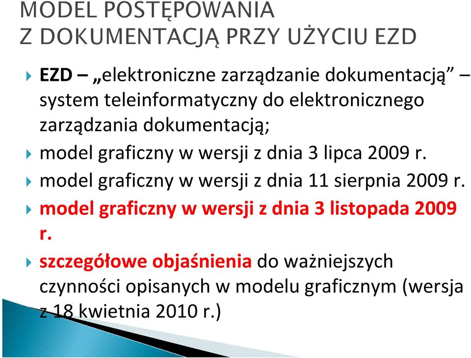 model graficzny w wersji z dnia 11 sierpnia 2009 r.