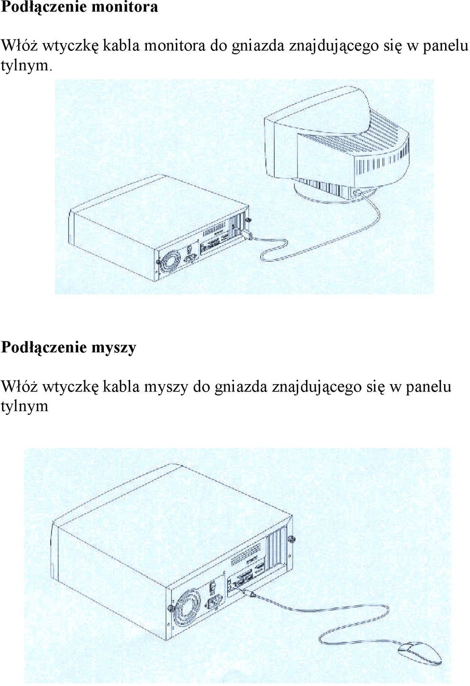 panelu tylnym.