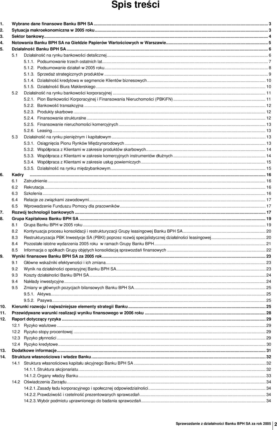 Sprzedaż strategicznych produktów... 9 5.1.4. Działalność kredytowa w segmencie Klientów biznesowych... 10 5.1.5. Działalność Biura Maklerskiego... 10 5.2 Działalność na rynku bankowości korporacyjnej.