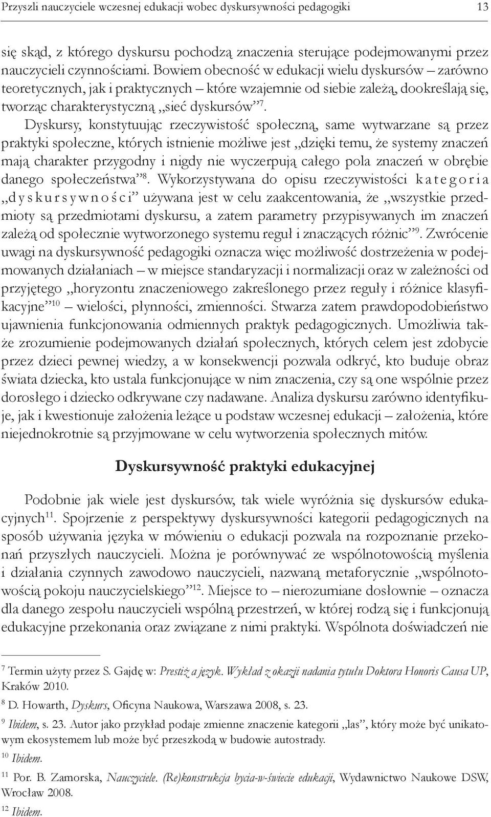 howarth dyskurs