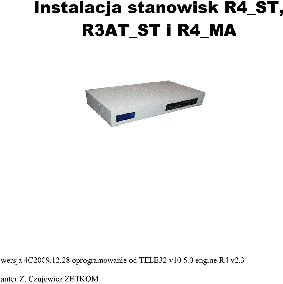 28 oprogramowanie od TELE32 v10.5.