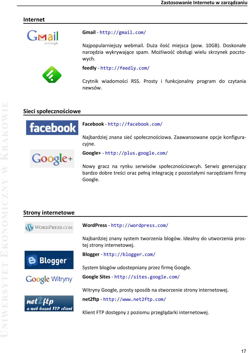 Zaawansowane opcje konfiguracyjne. Google+- http://plus.google.com/ Nowy gracz na rynku serwisów społecznościowcyh.