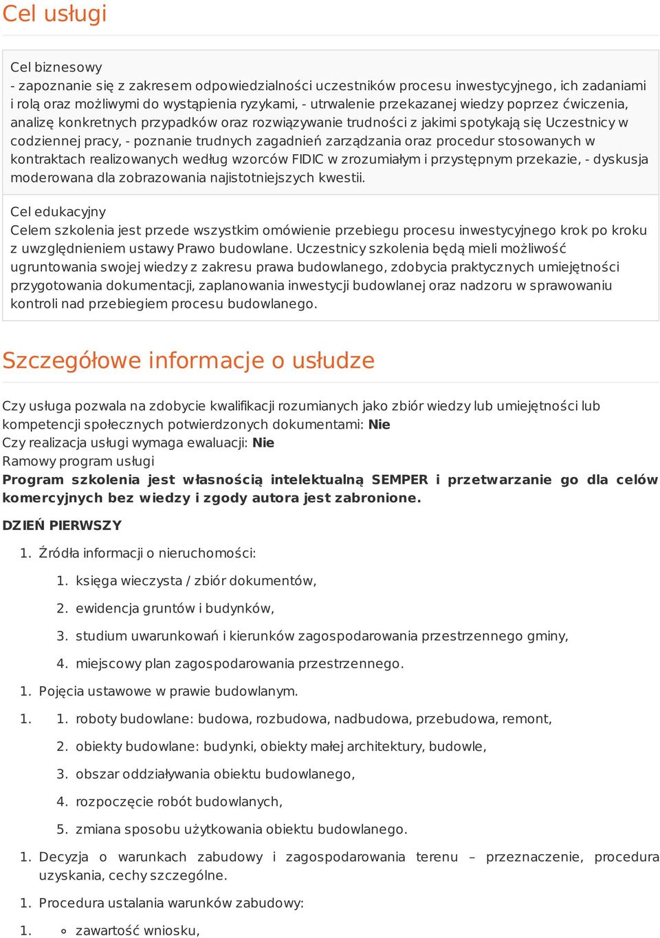 stosowanych w kontraktach realizowanych według wzorców FIDIC w zrozumiałym i przystępnym przekazie, - dyskusja moderowana dla zobrazowania najistotniejszych kwestii.