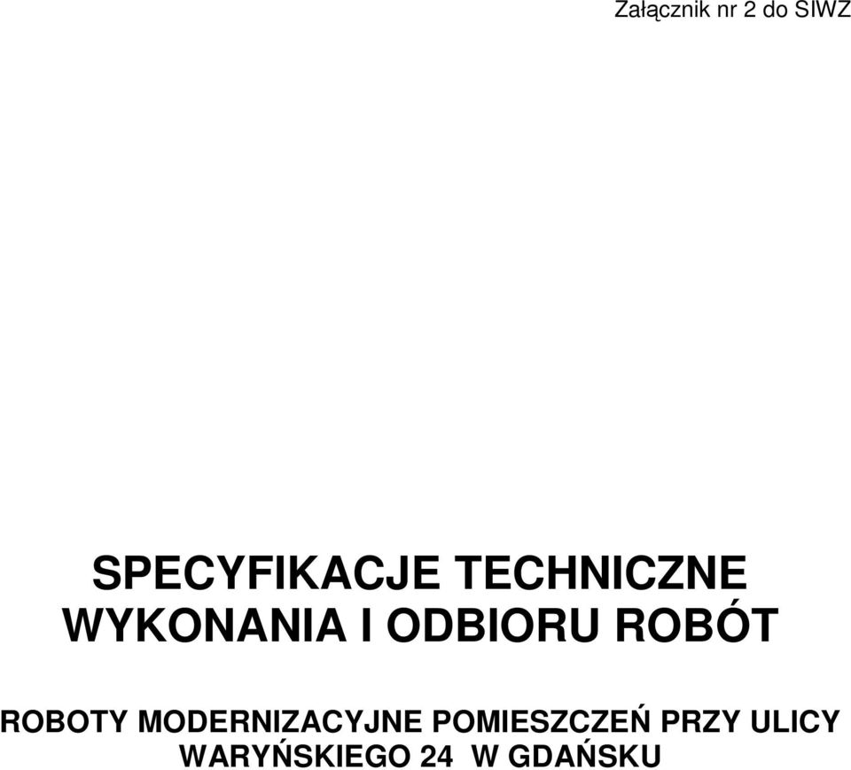 ROBÓT ROBOTY MODERNIZACYJNE