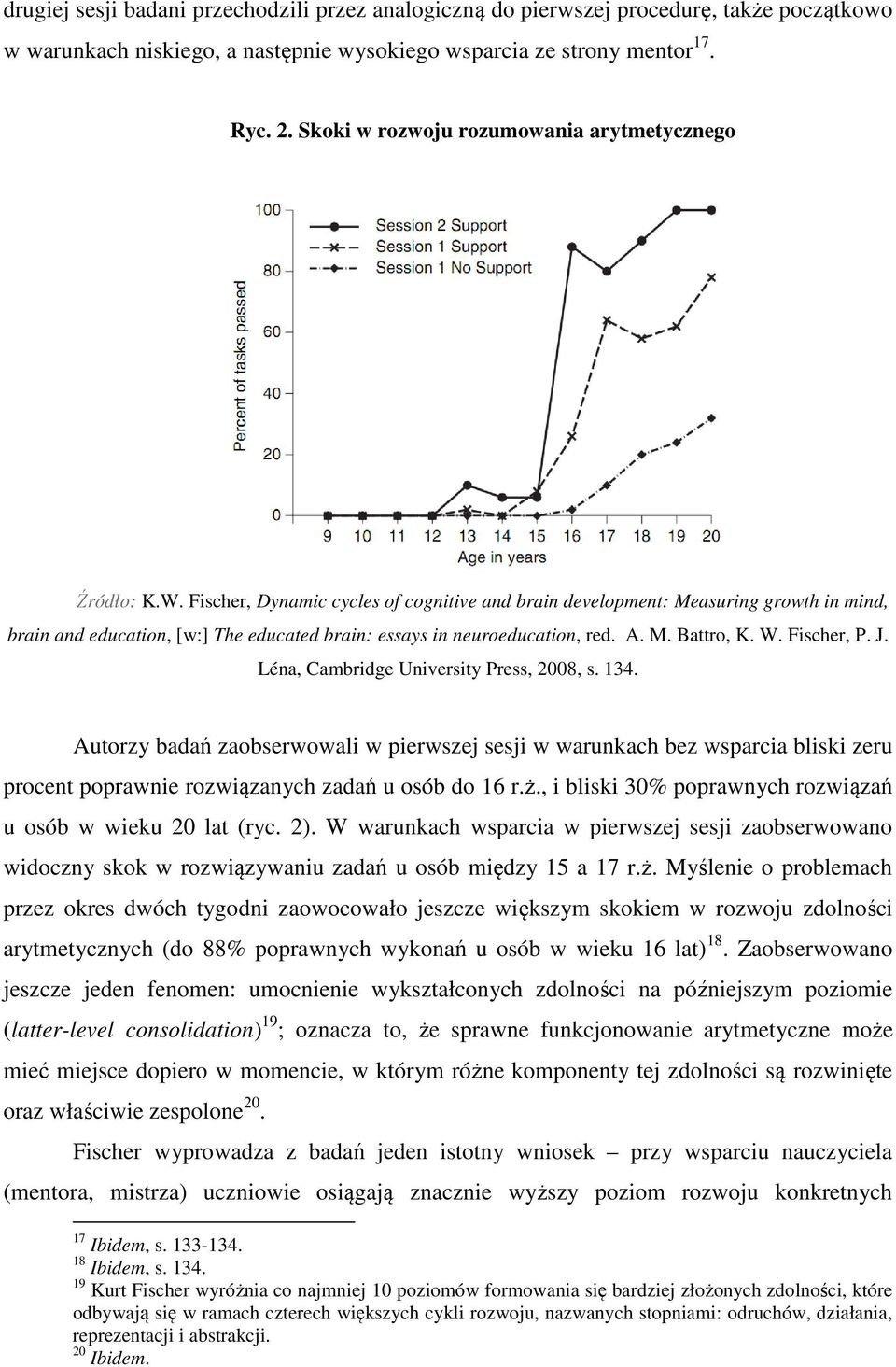 Fischer, Dynamic cycles of cognitive and brain development: Measuring growth in mind, brain and education, [w:] The educated brain: essays in neuroeducation, red. A. M. Battro, K. W. Fischer, P. J.