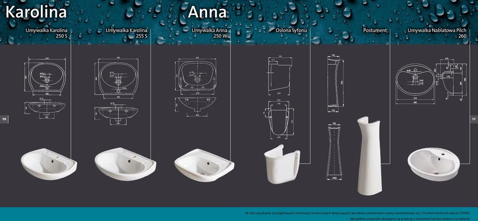 informacji technicznych dotyczących wyrobów sanitarnych należy kontaktować się z Działem