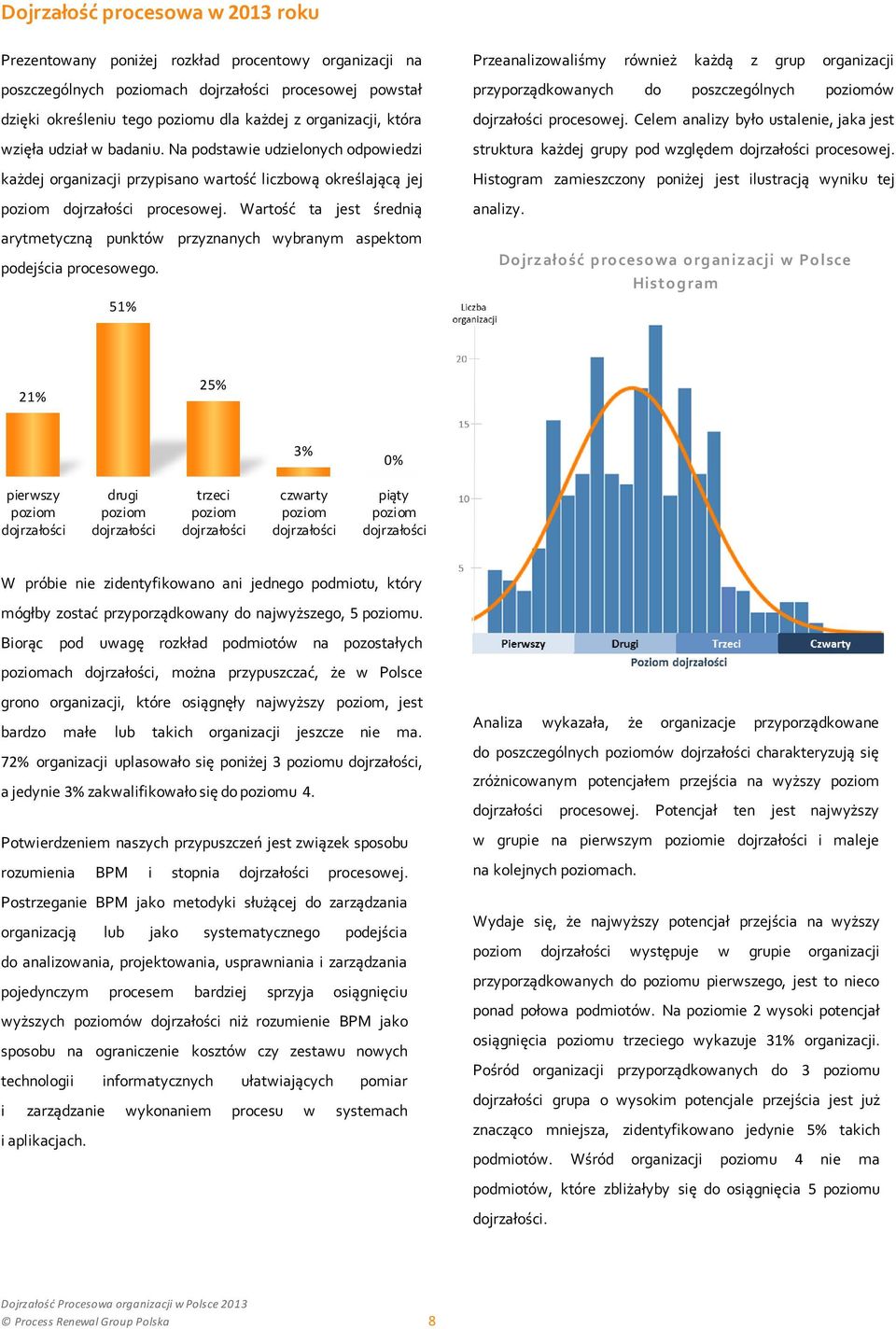 Wartość ta jest średnią arytmetyczną punktów przyznanych wybranym aspektom podejścia procesowego.