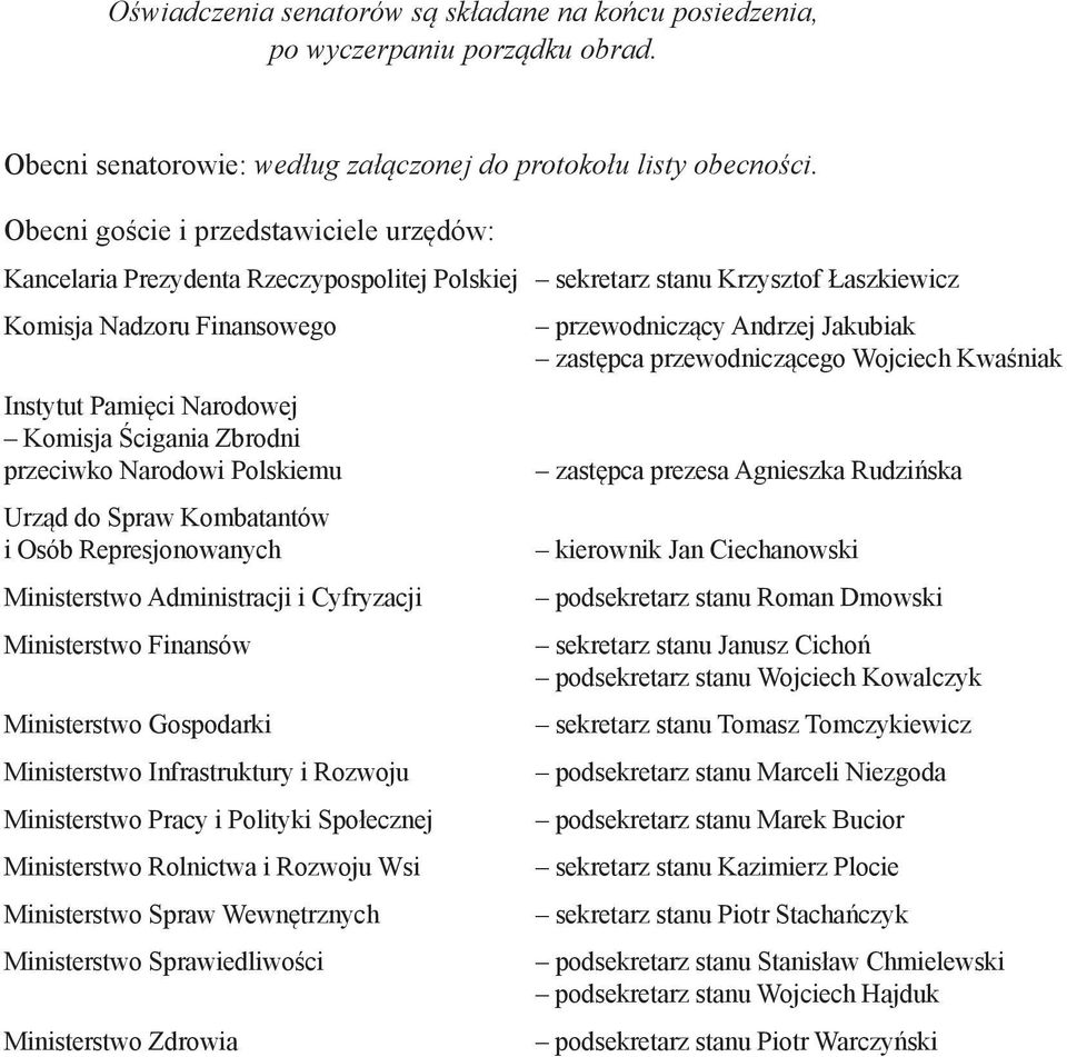 Zbrodni przeciwko Narodowi Polskiemu Urząd do Spraw Kombatantów i Osób Represjonowanych Ministerstwo Administracji i Cyfryzacji Ministerstwo Finansów Ministerstwo Gospodarki Ministerstwo