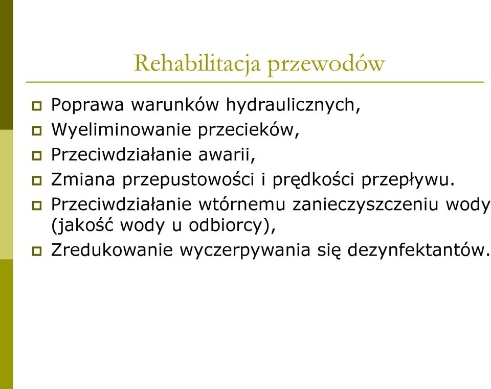 przepustowości i prędkości przepływu.