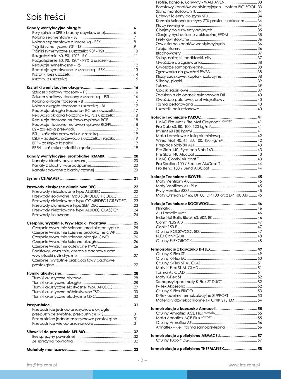 .. 12 Redukcje symetryczne z uszczelką - RSX... 13 Kształtki bez uszczelki... 14 Kształtki z uszczelką... 15 Kształtki wentylacyjne okrągłe... 16 Sztucer siodłowy tłoczony PS.