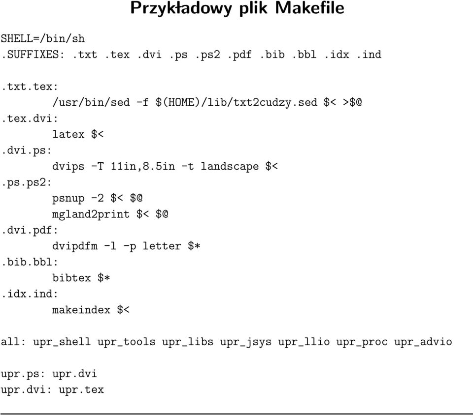 dvi.pdf: dvipdfm -l -p letter $*.bib.bbl: bibtex $*.idx.