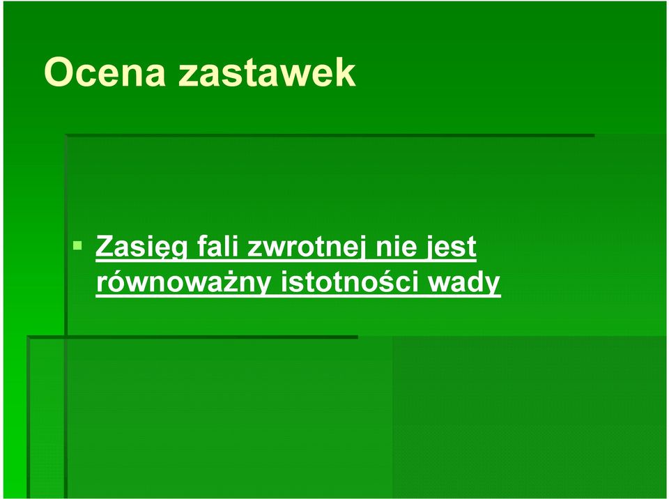 zwrotnej nie jest