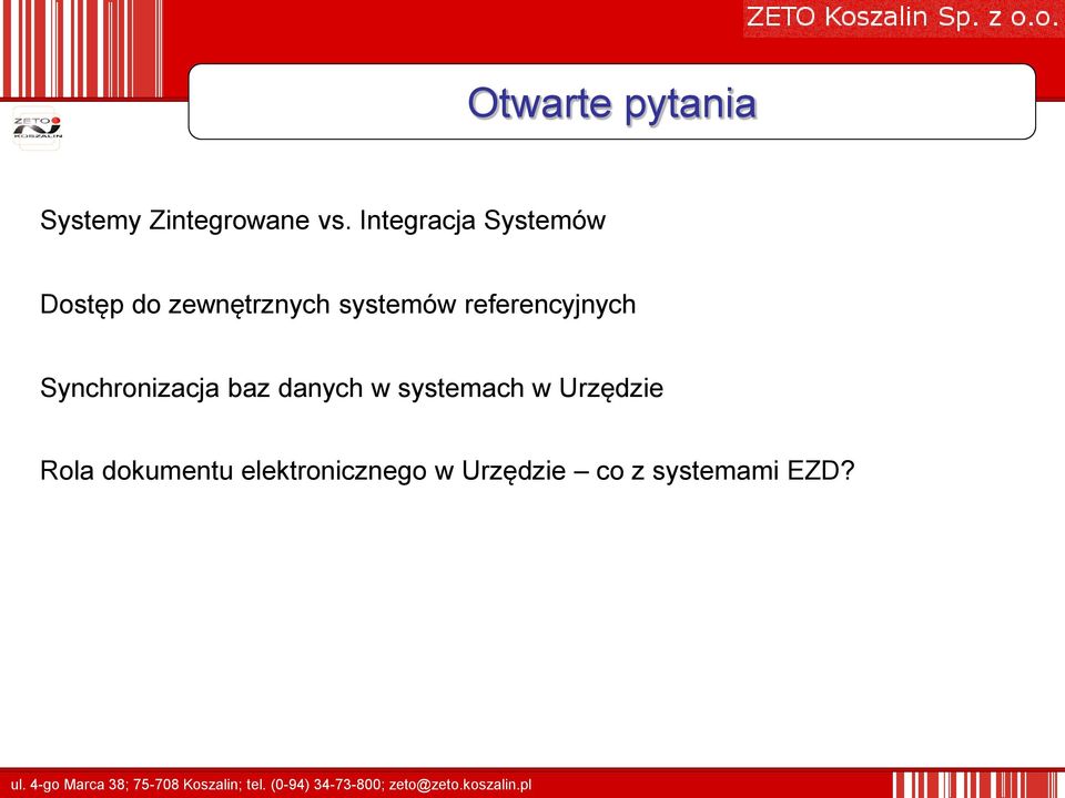 referencyjnych Synchronizacja baz danych w systemach w