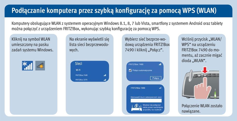 Kliknij na symbol umieszczony na pasku zadań systemu Windows. Na ekranie wyświetli się lista sieci bezprzewodowych.