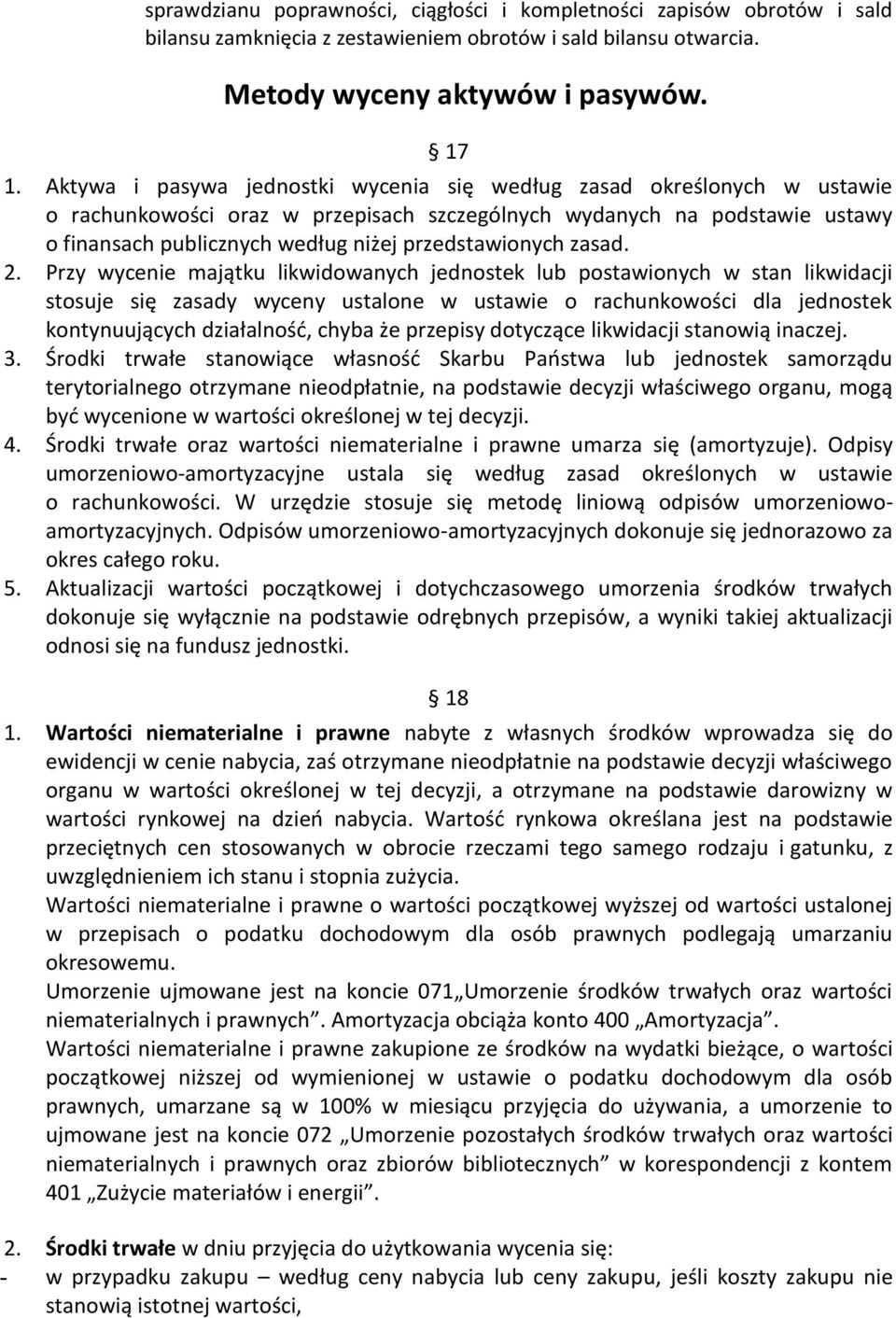 przedstawionych zasad. 2.