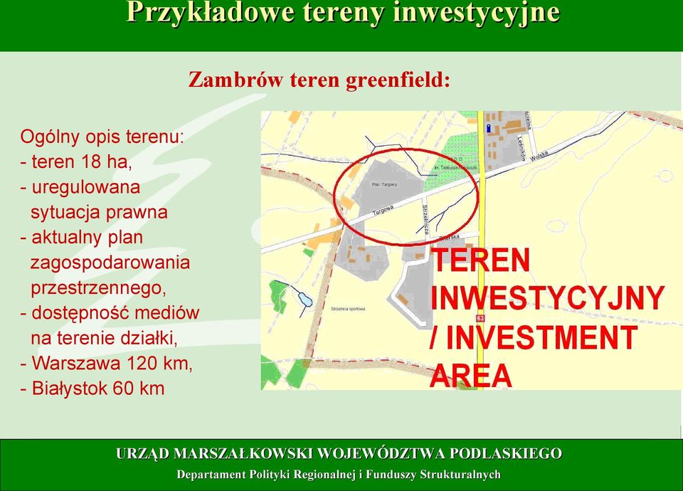 prawna - aktualny plan zagospodarowania przestrzennego, -