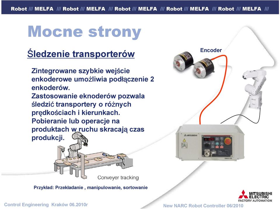 Zastosowanie eknoderów pozwala śledzić transportery o różnych prędkościach i