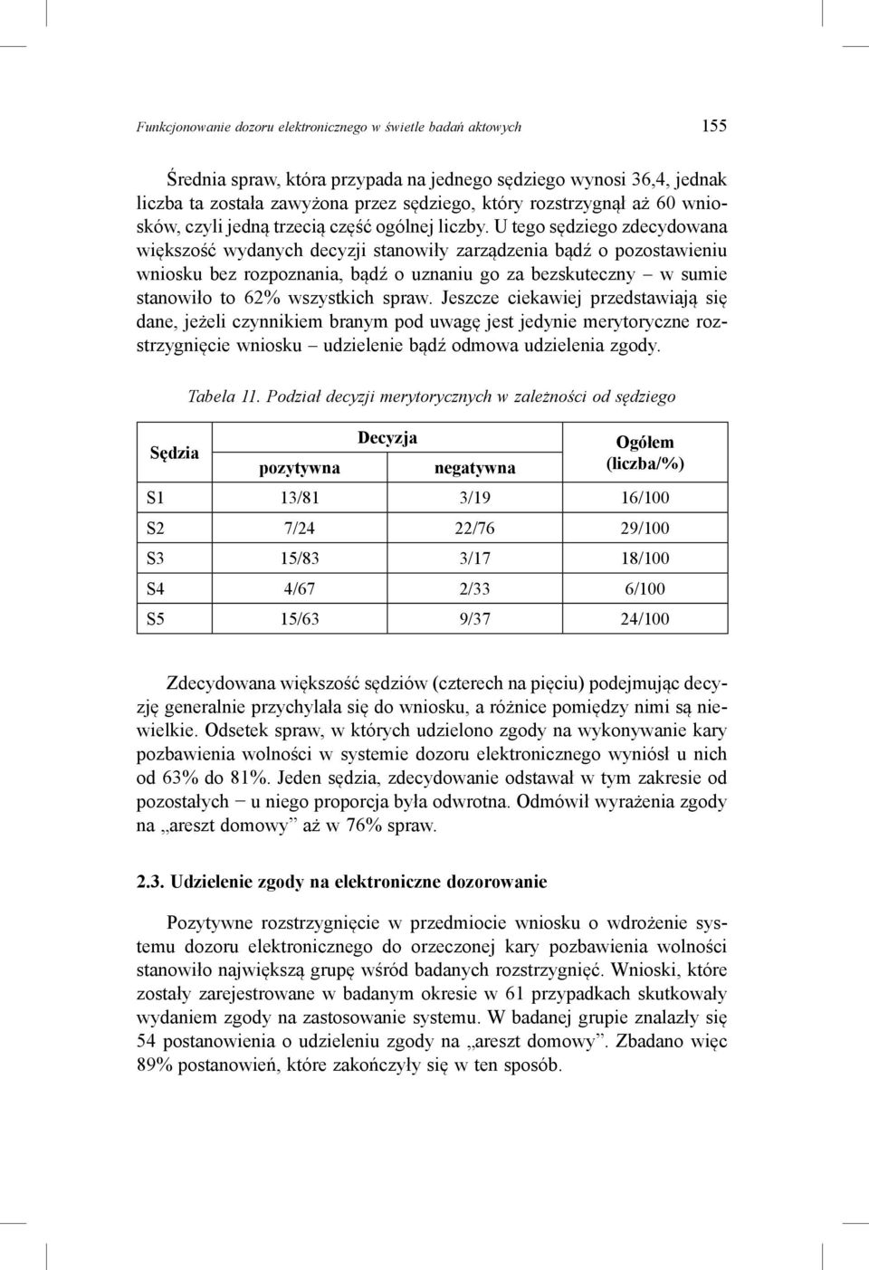 U tego sędziego zdecydowana większość wydanych decyzji stanowiły zarządzenia bądź o pozostawieniu wniosku bez rozpoznania, bądź o uznaniu go za bezskuteczny w sumie stanowiło to 62% wszystkich spraw.