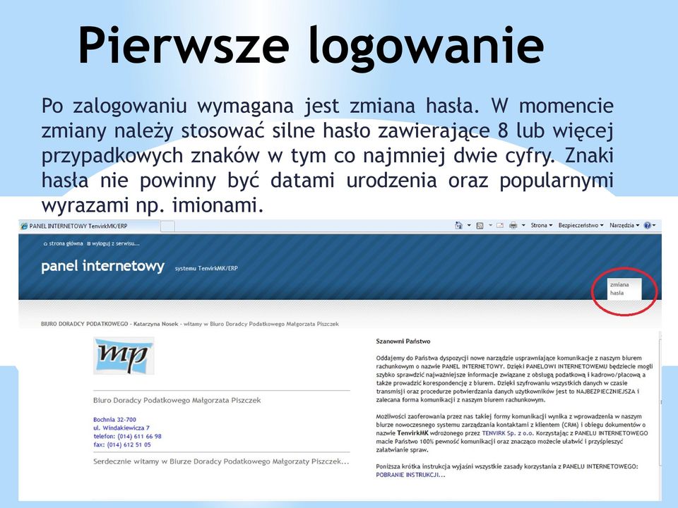 więcej przypadkowych znaków w tym co najmniej dwie cyfry.