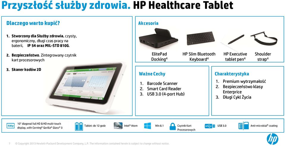 Skaner kodów 2D Ważne Cechy 1. Barcode Scanner 2. Smart Card Reader 3. USB 3.0 (4-port Hub) Charakterystyka 1. Premium wytrzymałość 2.