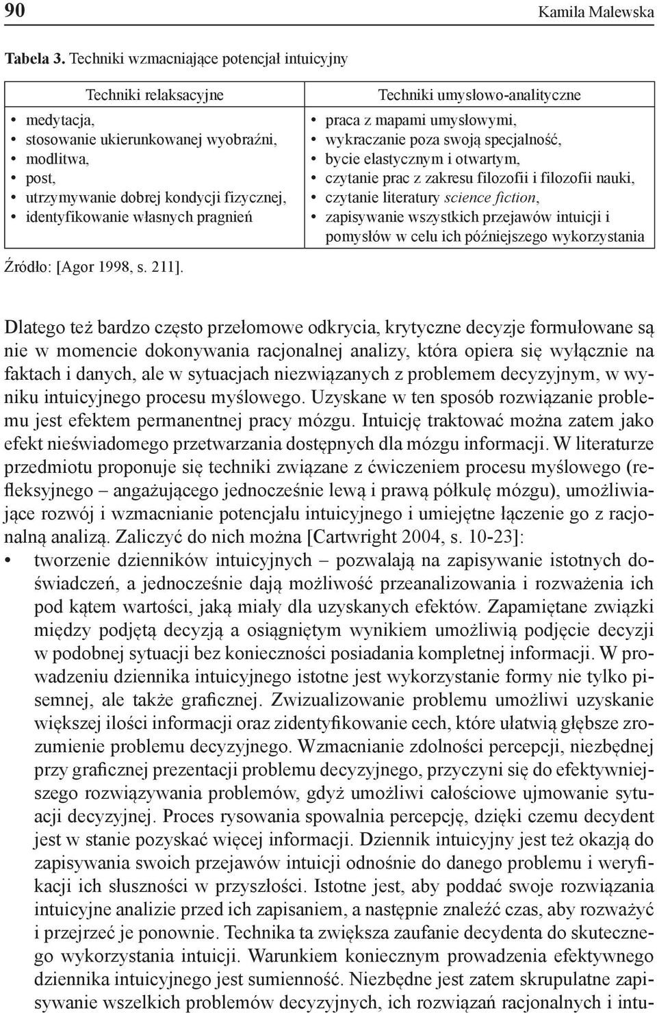 pragnień Źródło: [Agor 1998, s. 211].