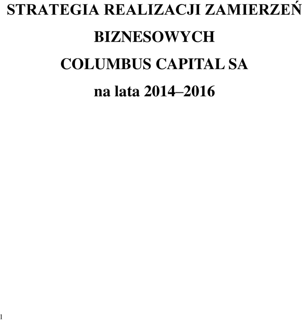 BIZNESOWYCH COLUMBUS