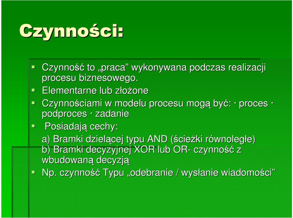 zadanie Posiadają cechy: a) Bramki dzielącej typu AND (ście( cieŝki równolegr wnoległe) e)