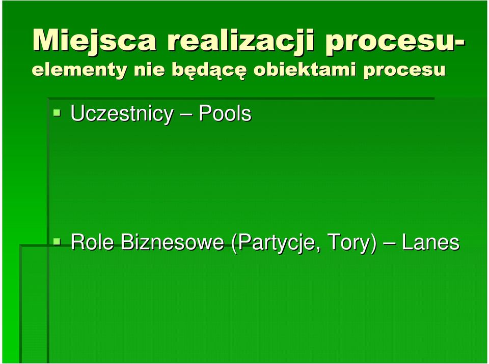 obiektami procesu Uczestnicy