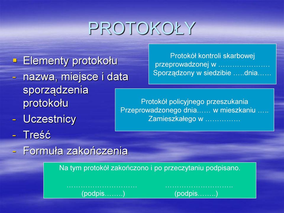 Sporządzony w siedzibie.