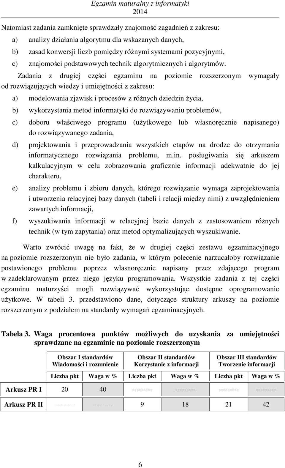 Zadania z drugiej części egzaminu na poziomie rozszerzonym wymagały od rozwiązujących wiedzy i umiejętności z zakresu: a) modelowania zjawisk i procesów z różnych dziedzin życia, b) wykorzystania