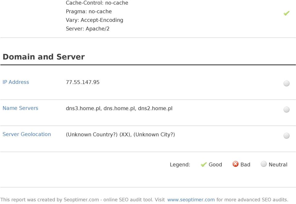 ) (XX), (Unknown City?) Legend: Good Bad Neutral This report was created by Seoptimer.