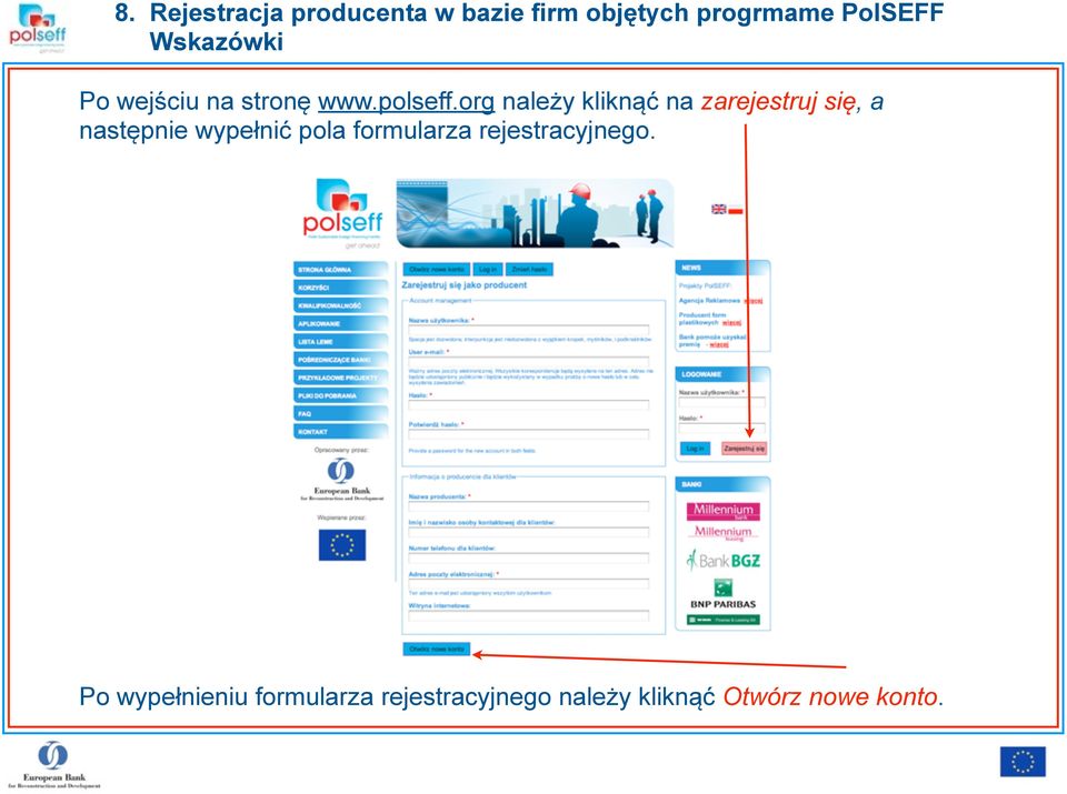 org należy kliknąć na zarejestruj się, a następnie wypełnić pola