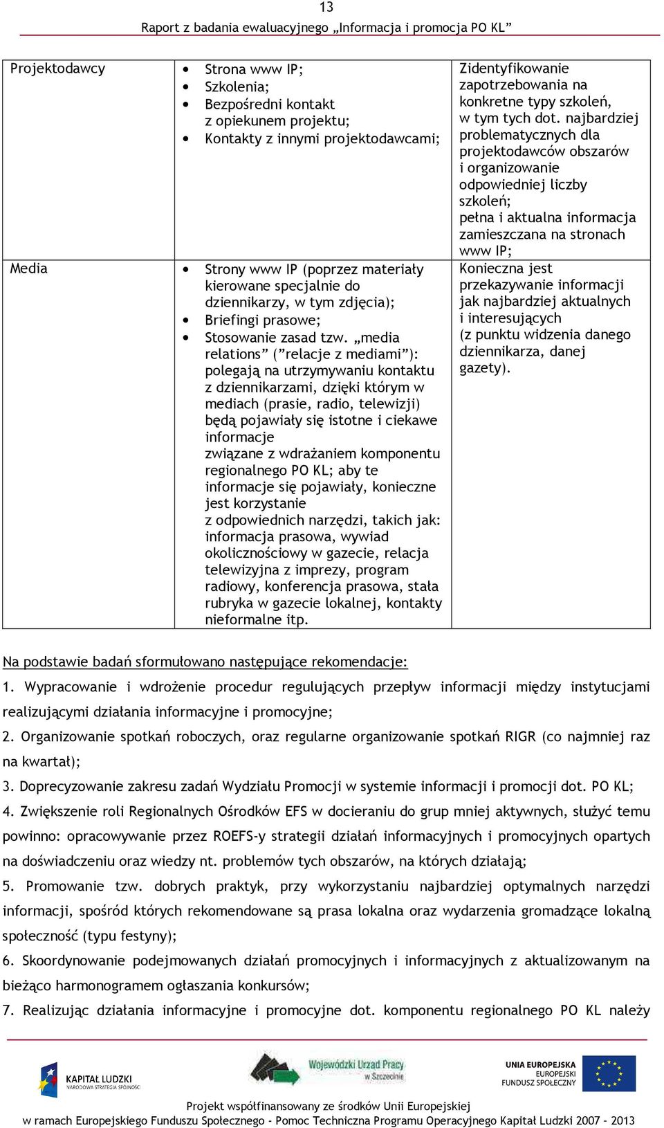 media relations ( relacje z mediami ): polegają na utrzymywaniu kontaktu z dziennikarzami, dzięki którym w mediach (prasie, radio, telewizji) będą pojawiały się istotne i ciekawe informacje związane