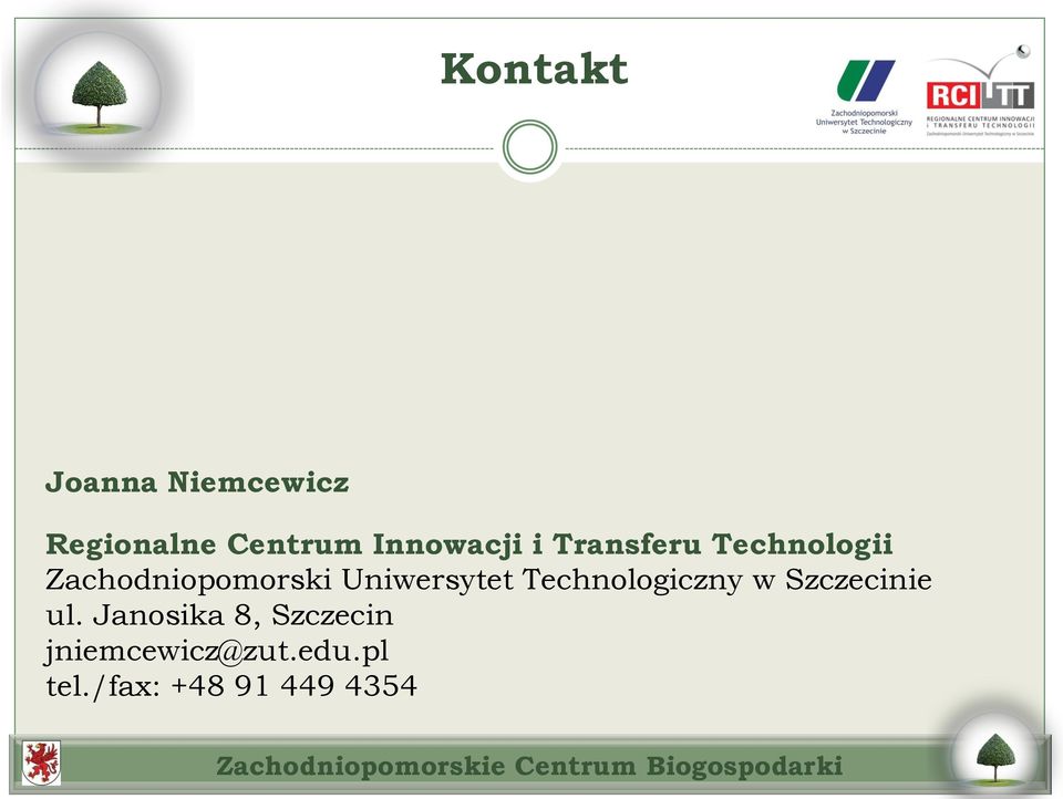 Uniwersytet Technologiczny w Szczecinie ul.