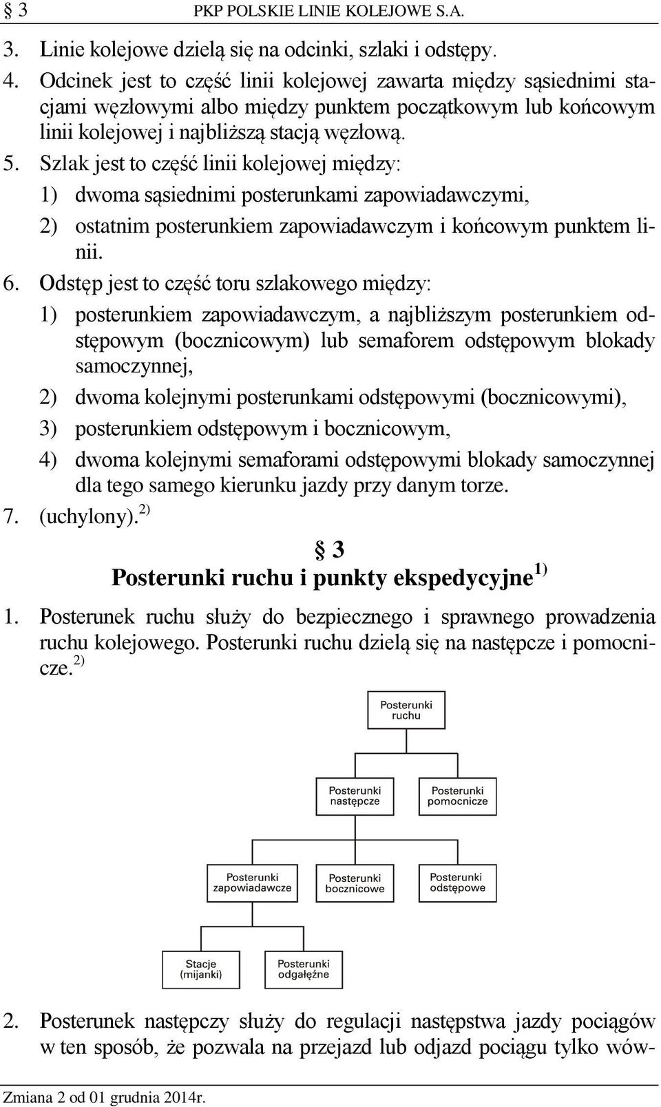 Szlak jest to część linii kolejowej między: 1) dwoma sąsiednimi posterunkami zapowiadawczymi, 2) ostatnim posterunkiem zapowiadawczym i końcowym punktem linii. 6.