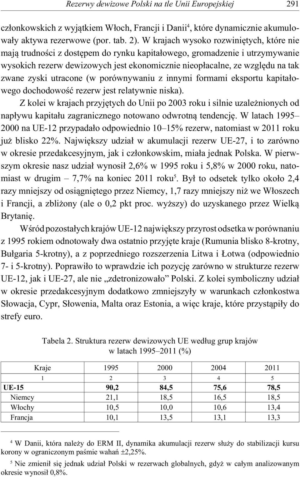 zyski utracone (w porównywaniu z innymi formami eksportu kapita owego dochodowo rezerw jest relatywnie niska).