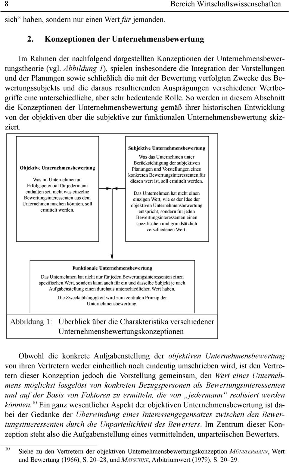 Abbildung 1), spielen insbesondere die Integration der Vorstellungen und der Planungen sowie schließlich die mit der wertung verfolgten Zwecke des wertungssubjekts und die daraus resultierenden