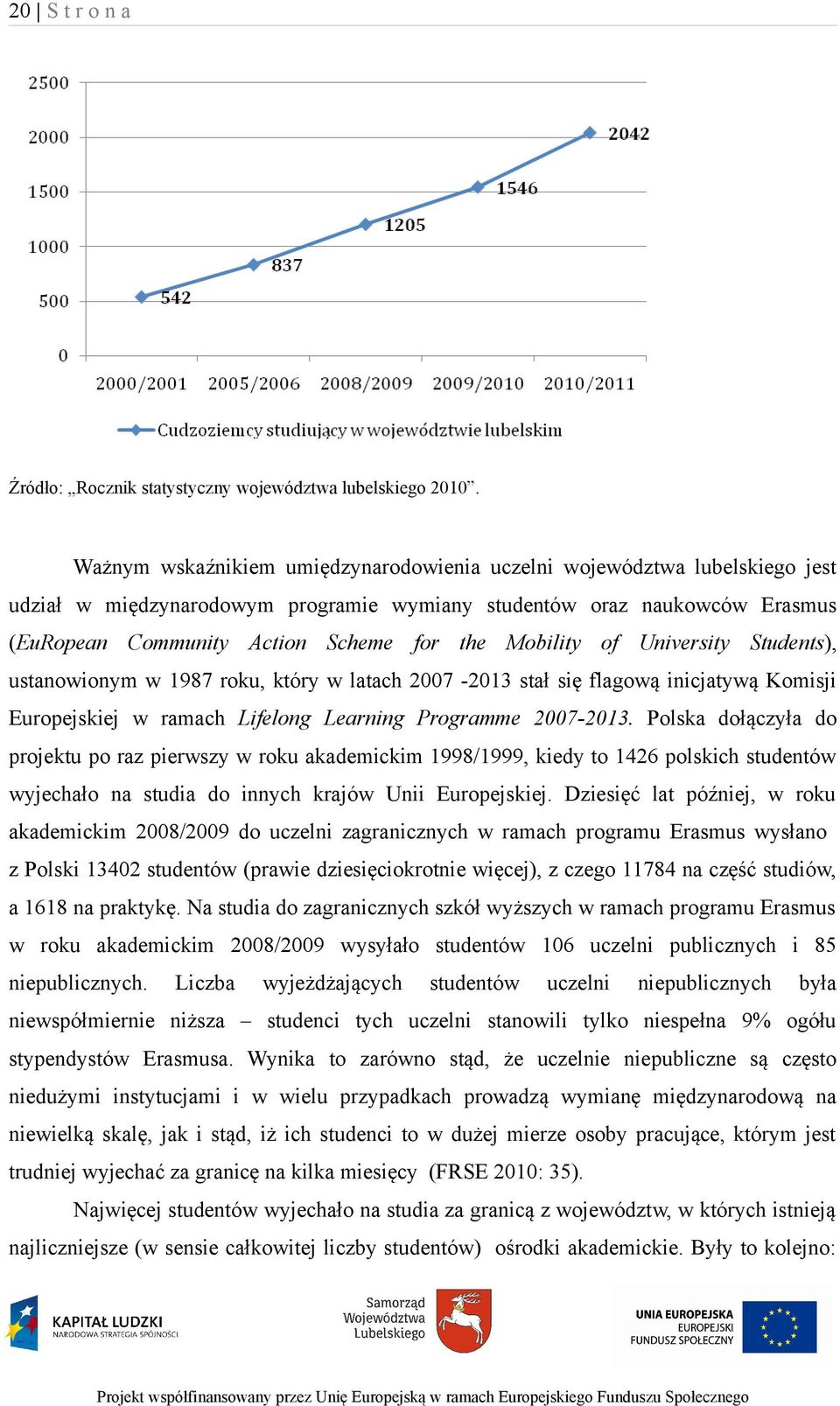 Mobility of University Students), ustanowionym w 1987 roku, który w latach 2007-2013 stał się flagową inicjatywą Komisji Europejskiej w ramach Lifelong Learning Programme 2007-2013.