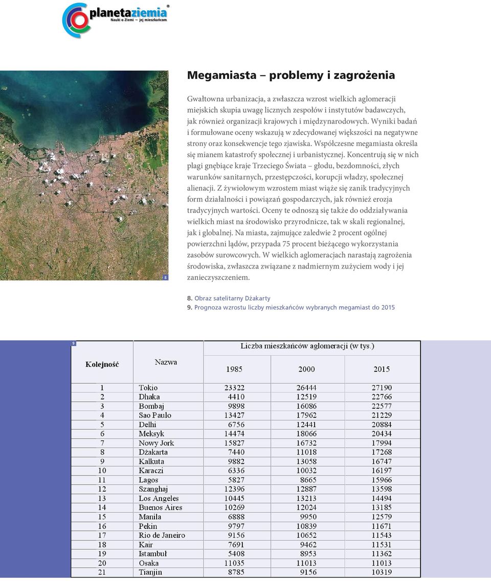 Współczesne megamiasta określa się mianem katastrofy społecznej i urbanistycznej.