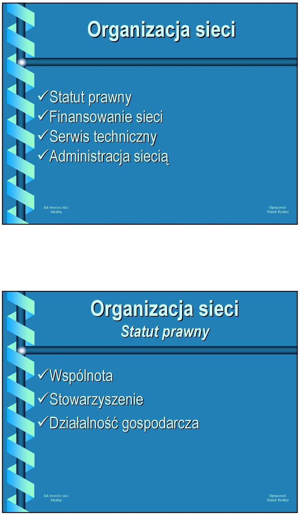 Administracja siecią  Wspólnota