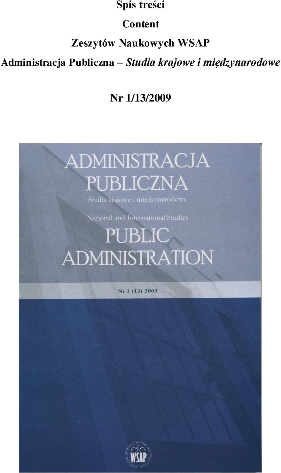 Administracja Publiczna