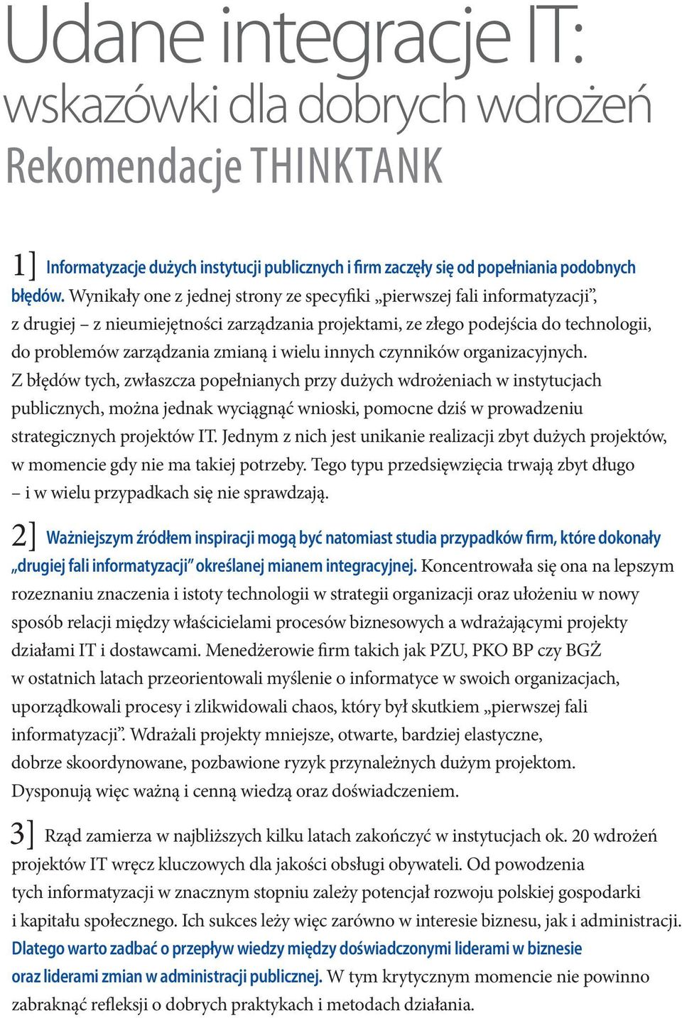 innych czynników organizacyjnych.