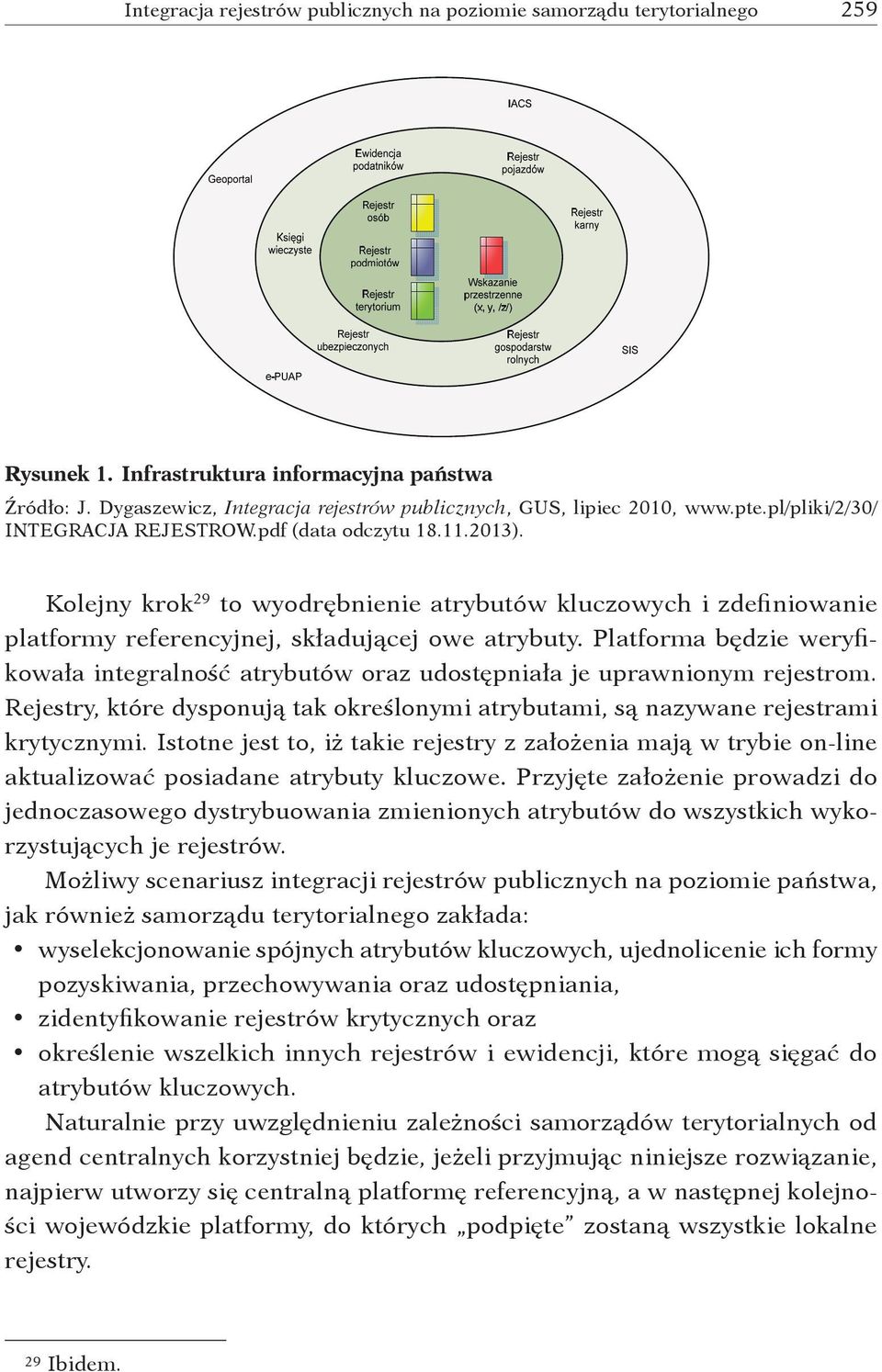 Kolejny krok 29 to wyodrębnienie atrybutów kluczowych i zdefiniowanie platformy referencyjnej, składującej owe atrybuty.