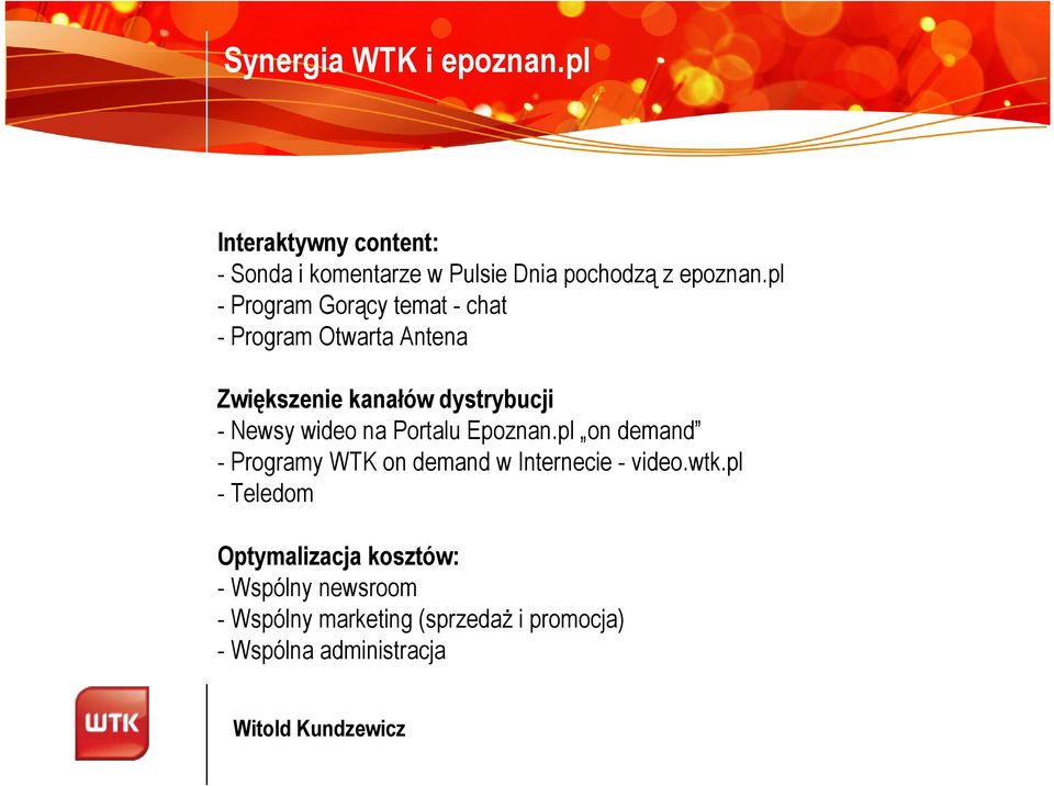 wideo na Portalu Epoznan.pl on demand - Programy WTK on demand w Internecie - video.wtk.