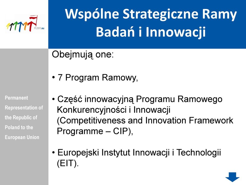 Konkurencyjności i Innowacji (Competitiveness and Innovation